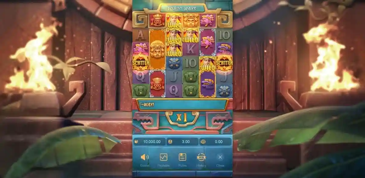 Wild-символы в слоте Treasures of Aztec — 10 800 способов выигрыша